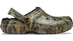 Strikingly real camo meets cozy comfort. The Realtree APX® Lined Classic Clog gives you the rugged style of a Realtree® camouflage print in a toasty lined version of the Classic Clog. Using new approaches to depth, color and texture, the APX camo print is the latest innovation in camo design from Realtree. Combined with Croslite™ foam construction and a soft, fuzzy liner, these clogs make a serious style statement in any environment.  Realtree APX® Lined Classic Clog Details:    Realtree APX® ca Real Tree Camouflage, Snowboard Bag, Camo Designs, Rugged Style, Sports Footwear, Girls Sandals, Snowboard Boots, Hiking Outfit, Clogs Shoes