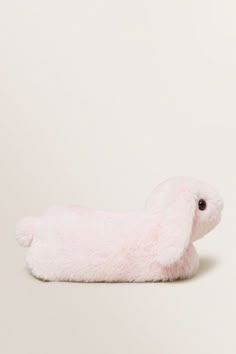 Pink Bunny Slippers, Cute House Slippers, Clothes For Plushies, Teen Socks, Bunny Accessories, Shoe Size Chart Kids, Bunny Slippers, Hat Size Chart, Pink Slippers