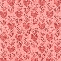 a pink background with lots of hearts in the shape of small dots on top of each other