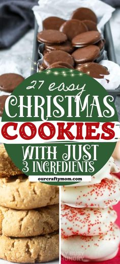 christmas cookies with just 3 ingredients