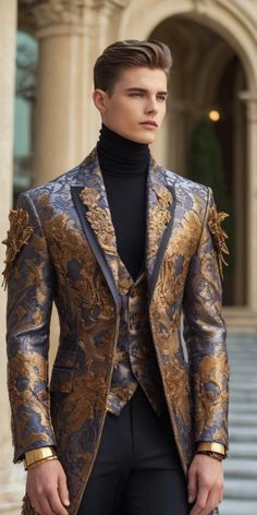 Dress Armor, Marriage Suits, Man Dress Design, Nigerian Outfits, Neo Baroque, Modern Suits, Snowflakes Falling, Fashionable Dresses, Fairytale Fashion