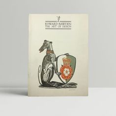 a book with an image of a dog on a motorcycle and the words edward harrison, the art of design