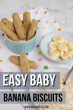 homemade banana teeth and oatmeal snacks for kids