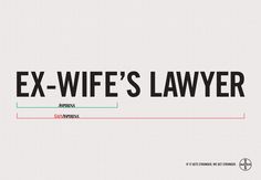 an ex - wife's law poster with the words ex - wife's lawyer