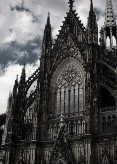 an image of a gothic church with clouds in the background and text that reads, what do you think?