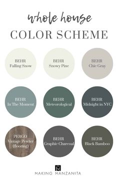 the different shades of paint that are available in this color scheme, including white and gray