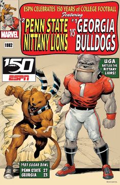 the cover to penn state vs the virginia bulldogs