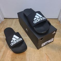 Men's Adidas Slides Size 10 New Top-Rated Seller, Fast Shipper, Offers Are Always Welcomed, Don't Forget To Bundle And Save Thank You For Stopping By! Adidas Black Slides With Logo, Adidas Black Slides For Sports, Adidas Black Sporty Slides, Black Adidas Logo Slides, Black Adidas Slides With Logo, Sporty Black Adidas Slides, Adidas Sporty Low-top Slides, Sporty Adidas Low-top Slides, Adidas Shoes Mens