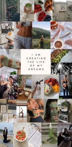 Vision Board Healthy Lifestyle, Wealthy Life, Vision Board Collage, Healthy Mood, Inspiration Fitness