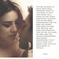 a man kissing a woman's forehead in front of a quote from the movie twilight