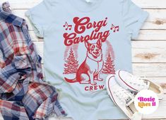 This Gender-Neutral Adult T-shirts item is sold by RosieLikesIt. Ships from Hialeah, FL. Listed on Nov 7, 2023 Corgi Tshirt, Corgi Shirt, Corgi Christmas