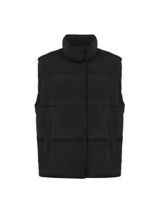 MO&Co. Women's Down Feather Quilted Vest Features : - Front button placket- High stand collar, quilted panels- Filling: 90% duck down 10% feather Code: MBC1EIN002The back length of size S is 67cmMATERIALS & CARE Material: 93.1% Polyamide 6.9% SpandexGentle machine wash below 30°CDo not bleach, hang to dryTumble dry low, do not ironDo not dry clean, do not expose to the sunDo not soak, buckle up and wash separatelyNote: Please wash with special detergent, dry in time, and gently pat the clothes p Feather Quilt, Panel Quilts, Down Feather, Quilted Vest, Duck Down, The Clothes, Button Placket, Stand Collar, Down Jacket