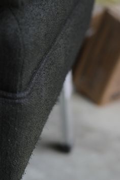 a close up view of the back end of a chair