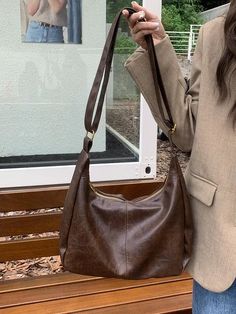 00s Mode, Retro Bags, Women Shoulder Bag, Brown Purses, Brown Bags, Messenger Bags