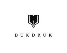 the logo for buk d r u k, an online store that sells books