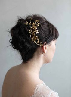 Grecian Headpiece, Goddess Wedding, Gold Hair Piece, Gatsby Headpiece, Boathouse Wedding, Antique Hair Combs, Soft Soldering, Ornate Jewelry, Vr Accessories