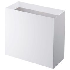 an empty white box is shown on a white background