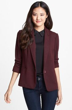 Clothing Nordstrom, Blazer Outfits Women, Business Casual Jeans, Long Blazer Jacket, Petite Blazer