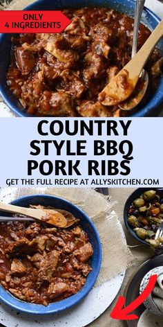 the recipe for country style bbq pork ribs