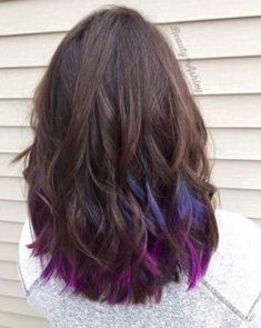 Hair Color Ideas For Brunettes Short, Peekaboo Hair Colors, Corporate Offices, Peekaboo Hair, Color Balayage, Hot Hair Colors, Instagram Feeds, Blue Highlights