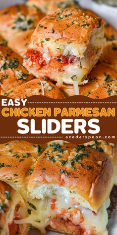 Score big with our simple, cheesy easy chicken parmesan sliders with Hawaiian Rolls! These sweet and savory sliders are perfect for easy Game Day food and a simple tailgating recipe. Check out this quick-to-make and always crowd-pleaser! Easy Chicken Parmesan Sliders, Hawaiian Roll Dinner Recipes, Healthy Party Meals, Game Day Sliders Hawaiian Rolls, Picky Teenager Meals, Kid Friendly Sliders, Large Group Dinner Ideas, Sliders Recipes Hawaiian Rolls Chicken, Game Day Food Dinner