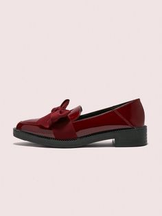 Women's Flat Point Toe Ballet Flats With Bow, Claret BURGUNDY Flats New Year Holiday Burgundy Fashionable        Women Shoes, size features are:Bust: ,Length: ,Sleeve Length: Burgundy Flats, Vacation Shoes, Black Flats Shoes, No Foundation Makeup, Black Flats, Ballerinas, Maternity Bag, Summer Shoes, Womens Flats