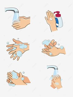 hands washing with soap and water, hand wash, hygiene png and psd