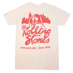 Rolling Stones Mick June 1975 Throwback Retro Rock N Roll Concert Short Sleeve Tee Shirt. Adult Size Shirt Made From 100% Pre-Shrunk Medium Weight Cotton. Every Item We Sell Is Original Brand New. If An Item Is Designated As "Distressed", The Design Contains Intentional Skips And Voids Which Give The Item A Worn-In Or Vintage Look. These Are Part Of The Actual Design And Do Not Reflect Poor Printing. Acdc T Shirt, Retro Tee Design, Vintage T Shirts 70s, 70s Tshirt, Vintage Shirt Design, Rolling Stones Shirt, Concert Merch, Vintage Graphic Tees, Vintage Band Tees