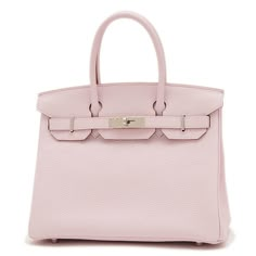 Her Bag Hermes, Pink Birkin Bag, Pink Birkin, Pink Designer Bags, Wishlist Pink, Hermes Birkin Bag, Birkin Handbags, My Style Bags, Pink Handbag