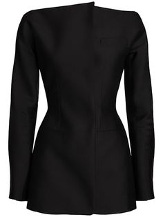 La robe spalla wool & silk mini dress - Jacquemus - Women  | Luisaviaroma Mini Jacket, Jacquemus Dress, Black Leather Top, Versace Brand, Silk Mini Dress, Mini Cocktail Dress, Red Mini Dress, Shearling Jacket, Swimwear Tops