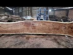 a large piece of wood sitting on top of a wooden floor