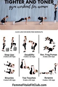 a poster with instructions for how to do an exercise on the floor and in front of a