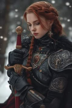 Medieval Character Inspiration, Woman In Armor, Adventurer Costume, Woman Knight, Women Knight, Medieval Woman, Asoiaf Art, Female Character Concept