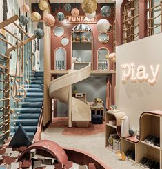 Playroom, kidsarea Kids Play Area Indoor, Daycare Room Design, Rocking Bed, Kids Play Centre, Bed Montessori, Indoor Playground Design, Kids Indoor Play, Indoor Play Area, Indoor Playroom