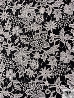 SKU: 10477 Content: Polyester Color: Light Ivory Width: 52 inches This fabric is a last cut and no longer in production. Once sold out, we are unable to get more. Victorian Lace Pattern, Lace Fabric Pattern, Lace Types, Vintage Lace Pattern, Flower Lace Pattern, Lace Pattern Design, Lace Aesthetic, Stitch Patterns Embroidery, Lace Couture