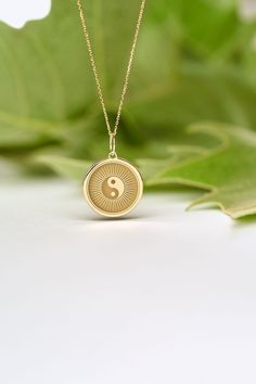 If you wish we can personalize your 14k Solid Gold Yin Yang Necklace. A Dainty and unique gift for Birthdays, Graduations, Weddings and Anniversaries. ● MATERIAL 14k SOLID GOLD ● Chain Length or Without Chain - Without Chain - 40 cm / 16 inches - 45 cm / 18 inches - 50 cm / 20 inches ● PENDANT SIZE [The jump ring (bail) is not included in the measurements] - 13 mm / 0.51 Inches diameter - 14 mm / 0.55 Inches diameter - 15.3mm / 0.6 Inches diameter - 16.5mm / 0.65 Inches diameter - 19 mm / 0.75 I Ying Yang Jewelry, Personalized Symbolic Jewelry For Meditation, Customizable Symbolic Round Jewelry, Yin Yang Ring, Yin Yang Jewelry, Yin Yang Necklace, Solid Gold Chains, Ying Yang, Classy Jewelry