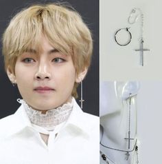 Get ready to stand out with our Simple Mismatched Hoop and Dangle Drop Down Cross Earrings, inspired by BTS V. These luxurious earrings will add a touch of uniqueness to your jewelry collection, perfect for any occasion. Be the center of attention at any event, especially when BTS makes their comeback. Elevate your fashion game with these stunning earrings.  Material: 925 Sterling Silver. 14K White Gold Filled, Rhinestone Cubic zirconia Earrings Size: Hoop Earrings- 2cm Dangle Drop Down Cross Earrings Size: Available Sizes, Length: 5cm, 6cm, 7.5cm ( Please select your Earrings length from the drop down menu. ) Top Quality materials, Hypoallergenic, Sparkly and Shiny! Be a unique fashionista! :) Perfect to wear for any event like Concert, Wedding, Birthday Party, Anniversary Gift. Gift For Taehyung Earrings, Bts Jewelry, Concert Wedding, Bts Earrings, Bts Dogs, Kpop Earrings, Dangle Cross Earrings, Luxurious Earrings, Bts Style