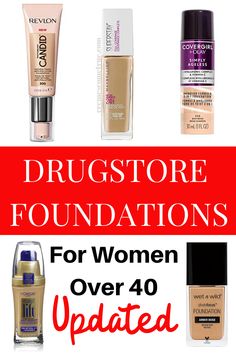 The Best Drugstore Foundations Over 40 - Cremes Come True Foundation For Older Skin, Best Drugstore Foundation, Foundation For Dry Skin, Foundation Tips, Makeup Tips Foundation, Moisturizing Foundation