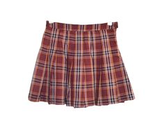 "Vintage 2000's red and blue plaid mini skirt. Button and zipper closure. DETAILS Best fits: size on tag S Condition: Very good vintage Material: Cotton Rayon Tag : Forever 21 MEASUREMENTS Taken from seam to seam while the garment is lying flat. Double the armpit, waist, and hips. Length from Top: 15\" Waist: 13\" Hips: 24\"" Party Grunge, Grunge Skirt, Red Plaid Skirt, Y2k Sweater, Mini Party, 2000s Vintage, Vintage Material, Plaid Mini Skirt, Plaid Skirt