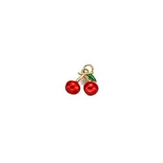 3D cherry charm. Size: Small Exclusively part of our charm bar collection. Hypoallergenic Nickel free Enamel In our "charm bar era", curate your own vibe! Burr Basket, Charm Bar, Cherry Charm, Jump Rings, Lobster Clasp, Gold Filled, Cherry, Bar, Ring