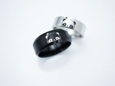 Cute Panda Rings, Custom Animal Sign Rings for Couple, Personalized Rings for Boyfriend Girlfriend, Panda Lovers Gift There are a few factors that differentiate tungsten rings from stainless steel rings, making them a preferred choice for some individuals. Here are a few reasons why tungsten rings are often considered better: Hardness: Tungsten is one of the hardest materials used in jewelry, ranking close to diamonds on the Mohs scale of hardness. This makes tungsten rings extremely resistant to scratches, dents, and general wear and tear. Stainless steel, while reasonably durable, is not as hard as tungsten and may show signs of wear over time. Weight: Tungsten rings tend to be heavier than stainless steel rings, giving them a solid and substantial feel. Some people prefer the weightines Rings For Boyfriend, Panda Ring, Font Cursive, Rings Making, Ring For Boyfriend, Handwriting Bracelet, Coordinates Bracelet, Cursive Font, Pet Signs