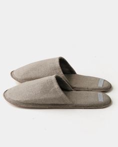 Linen Slippers: Natural – Shop Fog Linen