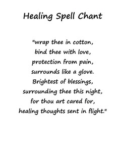 Healing Spell For A Loved One, Protection Chant For Someone Else, Healing Spell Chant, Forced Healing Spell, Spell To Heal Someone