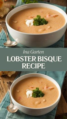 Ina Garten Lobster Bisque Recipe Chef Tricks, Easy Lobster Bisque, Creamy Lobster Bisque, Lobster Bisque Recipe, Seafood Stock, Fresh Lobster, Bisque Recipe, Ina Garten Recipes, How To Cook Lobster