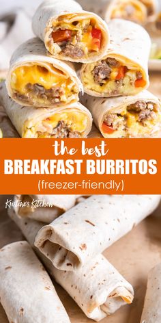 the best breakfast burritos are freeze - friendly and easy to make at home