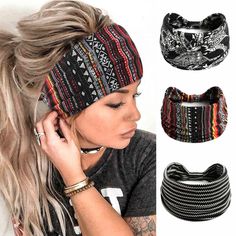 PRICES MAY VARY. ❤High-Quality Material:Boho Hair Accessories Is Made Of Polyester And Spandex, Soft And Elastic, Super Durable Material, Sweat-Wicking, Quick-Drying, Breathable, Comfortable To Wear, Washable. ❤Perfect Size: Bohemia Headband or Knot Hairband Are 24cm/9.45in In Length, 14cm/5.5in In Width, Elastic Headbands Which Can Hold The Hair In Place Even During High-Intensity Exercise And Sports, Whether It Is Suitable For Children Or Adults, Very Comfortable To Wear ❤Fashion Head bands for women Design: The Exquisite And Lovely Bohemian Print Headband Makes You More Fashionable And Elegant. There Are 4 Different Designs And Colors For You To Choose To Match Different Clothes. The Hair Band Can Be Used In Many Occasions, Suitable For All Seasons ❤Boho wrap headband for Women Suit for Soccer Headbands, Beach Hair Accessories, Yoga Hair, Boho Bandeau, Bohemian Headband, Aztec Art, Yoga Headband, Sports Headbands, Boho Headband