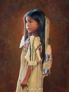 Native American Dress, Native American Children, Paddy Kelly, American Fine Art, Native American Paintings, Native American Wisdom, Native American Images, Native American Pictures, Native American Quotes