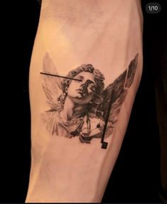 Caravaggio Tattoo, The Flight Into Egypt, Flight Into Egypt, Angel Tattoo, Caravaggio, Small Tattoos, Tattoos For Guys, Tatting, Egypt