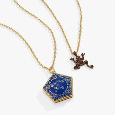 Harry Potter™ Chocolate Frog Necklace Set – Alex and Ani Harry Potter Bracelets, Harry Potter Chocolate, Harry Potter Necklace, Frog Jewelry, Frog Necklace, Harry Potter Jewelry, Chocolate Frog, Two Necklaces, How To Clean Metal