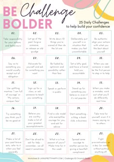 Ways to Be Bolder (& Helpful Lessons Learnt) - Living.Pretty.Happy How To Be Bold And Confident, Confident Tips, Boujee Apartment, 2025 Goals, Use Your Voice, Challenges To Do, See And Say, Art Therapy Activities